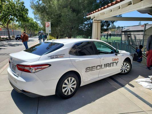 Caltech Security at Cahill to handle the large turnout for the 4-8-2024 Solar Eclipse.