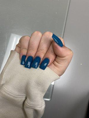 Acrylic nails with gel polish