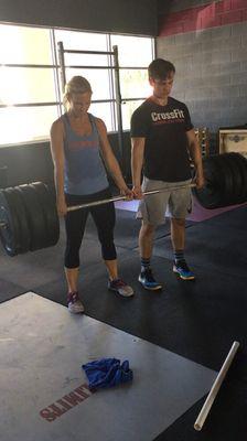 Partner deadlift