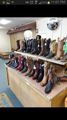 Wide selection of boots