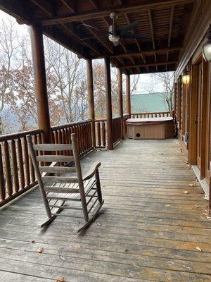 The one rocking chair for our marvelous view