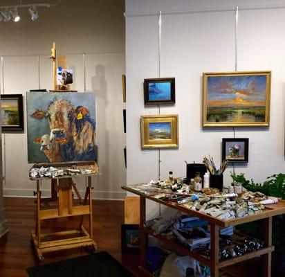 The studio at LePrince Fine Art