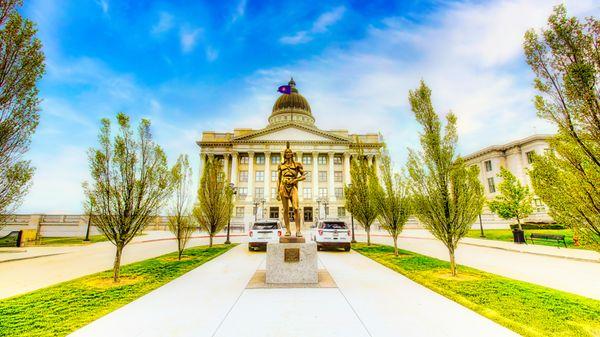 One of thousands of photos taking traveling throughout the USA.  U
 Location...Utah State Capital Building in Salt Lake City,Utah