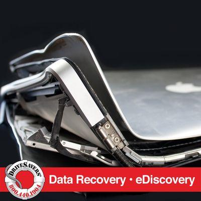 A MacBook was crushed during the earthquake in Haiti. It found its way to DriveSavers where we recovered all the user's data