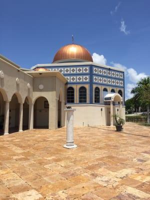 Beautiful mosque with beautiful people