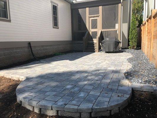 Cool backyard patio we built.