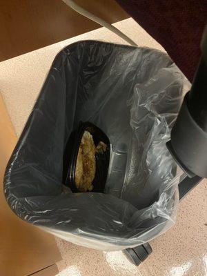 apple danish in the trash