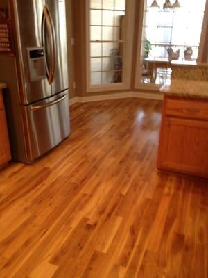 Solid hardwood flooring in Hickory, you can not go wrong with that.