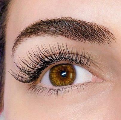 A set of "classic: level 2" eyelash extensions from The Lash Lounge.