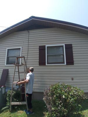 New shutters installation