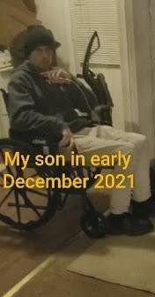 In wheelchair by Christmas 2020. Now can no.longer push the chair himself.