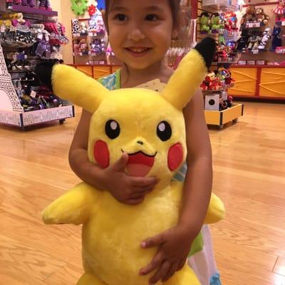 My daughter is IN LOVE with her soft and cuddly Pikachu!