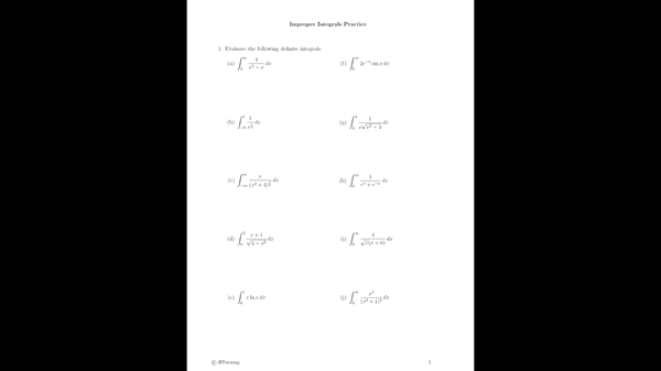 This is an example of a worksheet that is given to students.