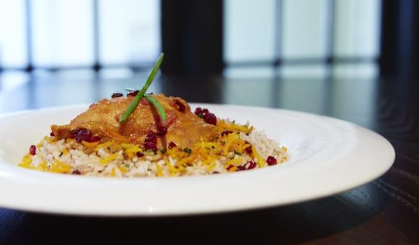 Classic chicken and barberry entree