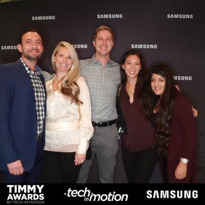 Some of our team at the Tech in Motion (Timmy) Awards in Irvine.