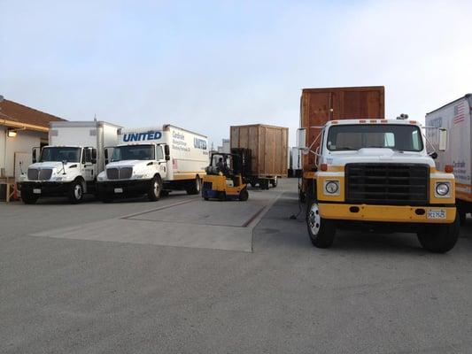 Busy morning prepping the trucks for the day.