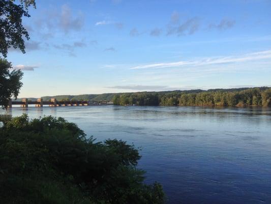 Guttenberg is located right along the Mississippi River at Lock and Dam #10