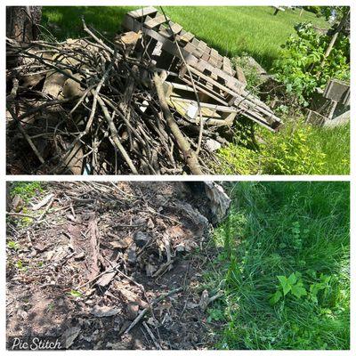 Yard debris removal!