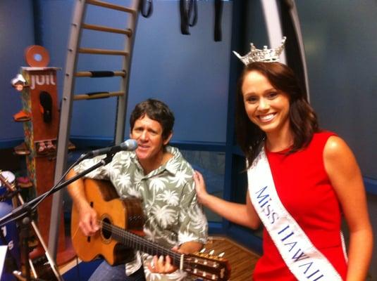 Mike and daughter Lauren Cheape, Miss Hawaii 2011, were featured at the Pilates studio Open House.