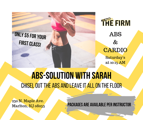 Abs-Solution Class with Sarah on Saturday's