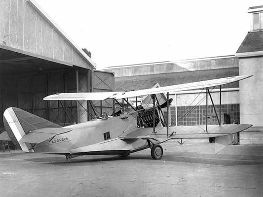 Crissy Field - Plane at hanger 1920s