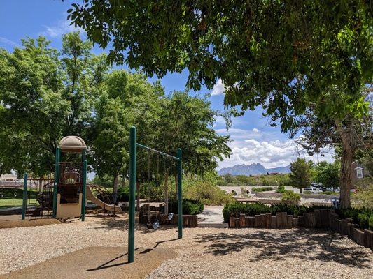 Playground with the view of the Organ Mountains.