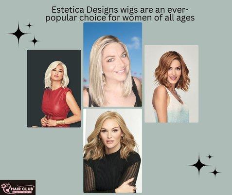 Calling all fabulous ladies!  Elevate your style with the ever-popular Estetica Designs wigs - a timeless choice loved by women of all age