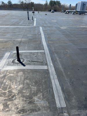 Flat roof EPDM