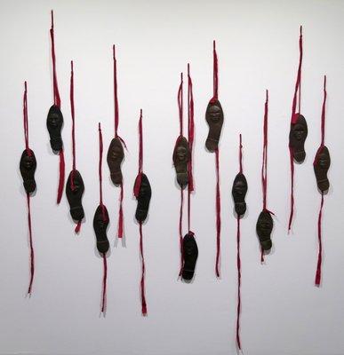 Alison Saar; Lost Boys; 2001; bronze, cloth