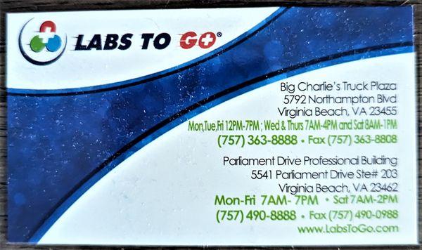 LABS TO GO