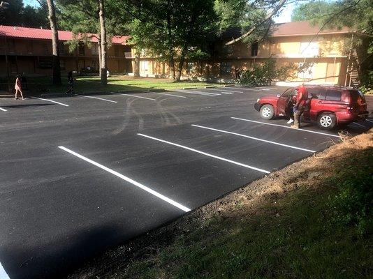 New parking lot by CPAC - Asphalt Paving in Memphis, Tn