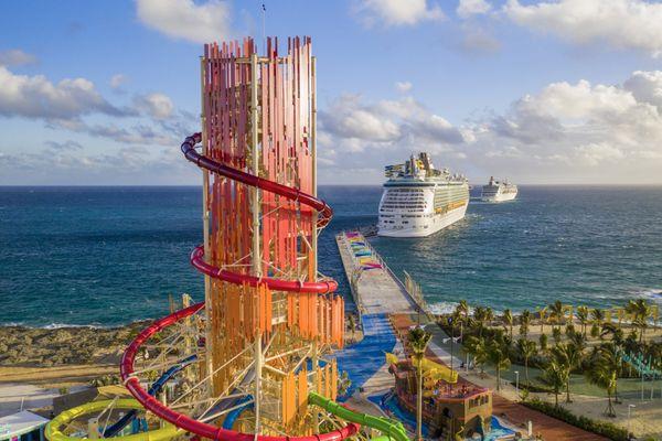 Thrill Water Park is hom to thirteen slides -- including Daredevil's Peak, the tallest waterslide in North America