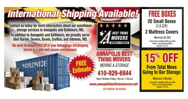 Annapolis Best Twins Movers