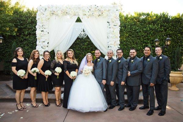 Garden Tuscana Reception Hall has the nicest setups for an elegant outdoor wedding.