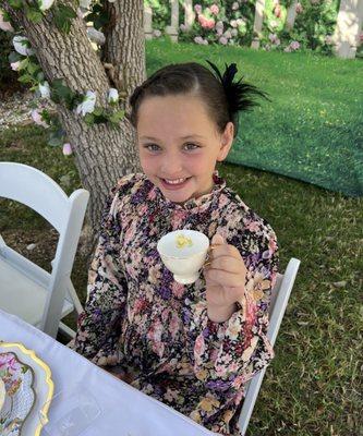 Updo for a tea party