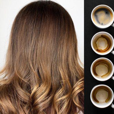 Espresso anyone? Beautiful balayage at Trends Studio!