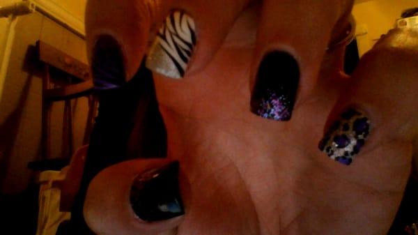 all done free hand at amazing nails! They are the best!