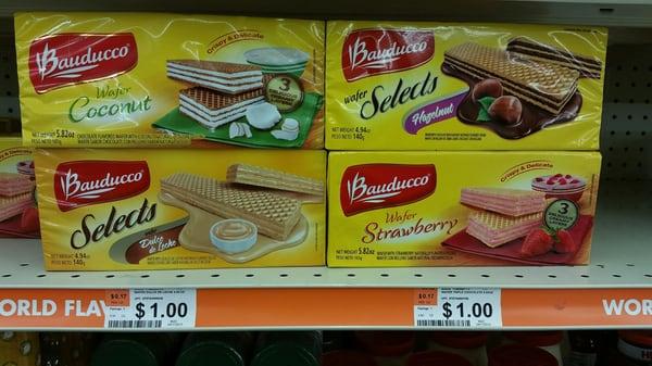 Well-known sugar wafers in many flavors