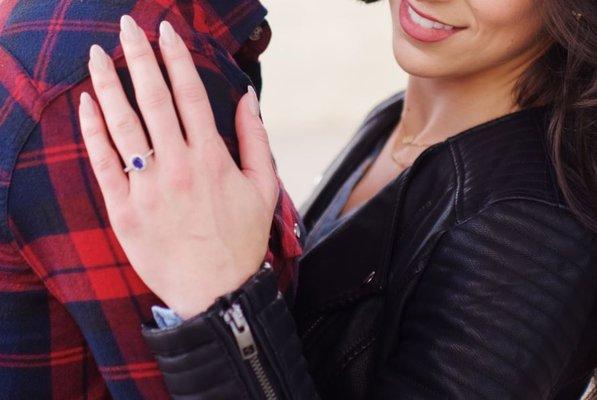 Neutral Nails for Engagement Sesh