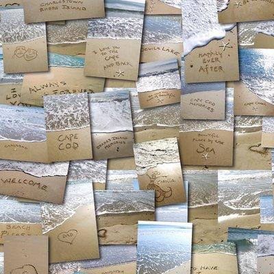 Lisart creates lots of images for you in the beach sand for you to enjoy