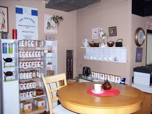 COME ON IN FOR A TASTE OR TO TAKE HOME GREAT TEA.