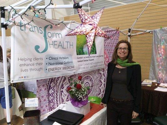 Me at the Holistic Fair in Loveland, northern Colorado, Sept. 2019.