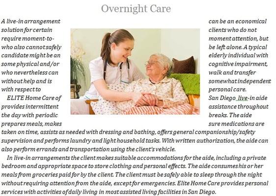 Overnight Care