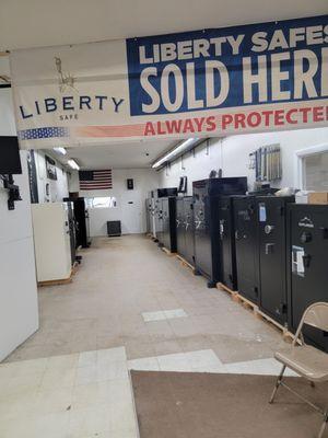 The largest selection of Liberty safes in the Midwest.