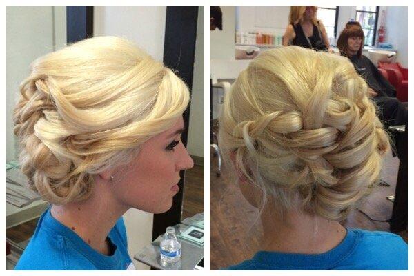 Formal hairstyling for the Military Ball.