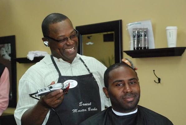 Master Barber and Owner Ernest