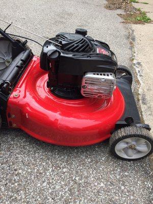 This was a dirty mower--it looks like new!!