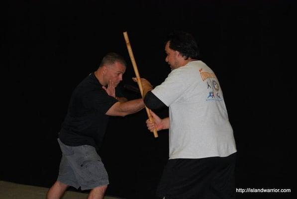 Instructors Matt Stone (left) & Robert Koenig (right) at a FMA demo to be shown on Oelelo.