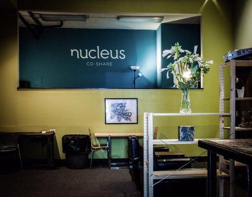 Nucleus Co-Share co-working space is great for any small business, freelancer, or creative!