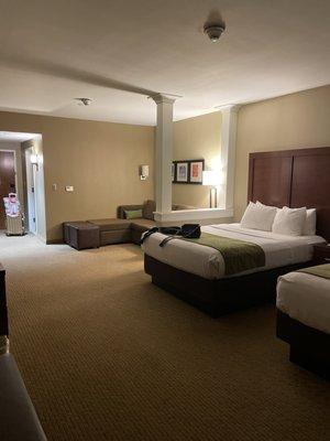 Huge guest rooms